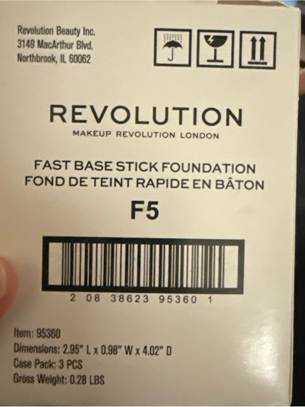 Revolution Fast Base Stick Foundation F5 - beige